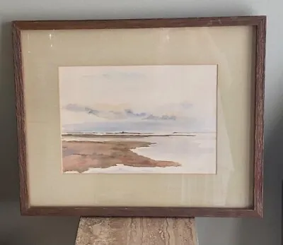 Rosamond Groves  Listed Orig Watercolor Nauset Marsh Sunset Cape Cod • $149.99
