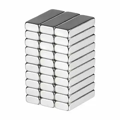 3/4 X 1/4 X 1/8 Inch Strong Neodymium Rare Earth Bar Magnets N52 (30 Pack) • $20.99