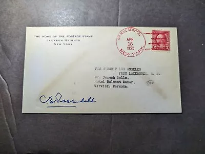 1925 USA USS Los Angeles Airship Zeppelin Cover Signed Charles Rosendahl • $350