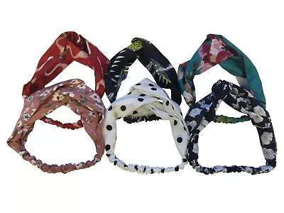 Twist Knot Head Wrap Knotted Elastic Back Hairband Women Bandana Headband Ladies • £2.79