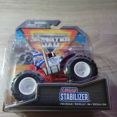 Spin Master Monster Jam Monster Trucks 1/64 Diecast Blue Lucas Stabilizer • $6.85