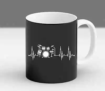 Drums Heartbeat Drummer Evolution Music Humor Drums Gifts Funny Coffee Mug • $19.99