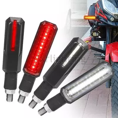 4X Motorcycle LED Turn Signal Indicator Light Running Brake Flowing Sequential • $17.99