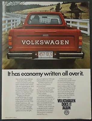 1980 VOLKSWAGEN Pickup Truck Magazine Ad - Volkswagen Does It Again • $14.99