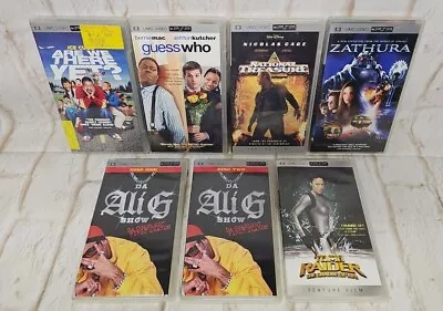 PSP UMD Movies Lot Of 7 Movies Family Comedy Guess Who Are We There Yet Ali G • $29.99