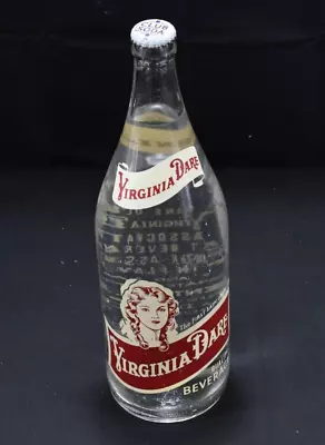 Vintage Virginia Dare 32 Oz. Quart Club Soda Bottle FULL Baltimore MD  • $50