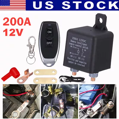 Remote Control 12V Car Battery Isolator Disconnect Cut Off Switch Master Switch • $16.59