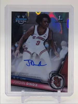 Jordan Dingle 2023-24 Bowman University Chrome 1st Lava Auto /199 Q0353 • $1