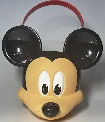 Vintage Disney Mickey Mouse Bucket Pail Easter Candy Halloween Plastic Pail • $12.50