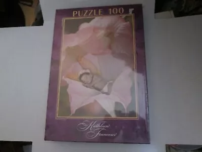 2001 Educa Puzzle Kathleen Francour New Angel Trumpet 100 Pc SEALED FLITTERBYES • $16