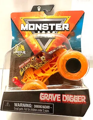 Grave Digger 2021 Monster Jam  Wheelie Bar & Poster Elementals Trucks • $35.99