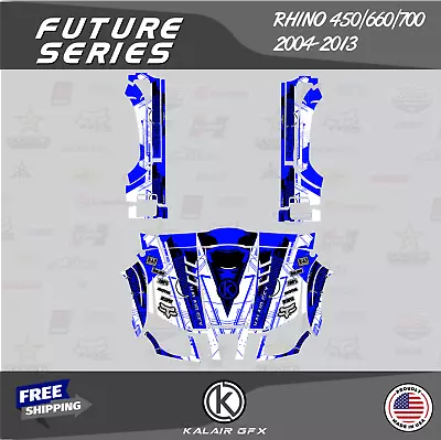 Graphics Kit For Yamaha Rhino 450/660/700 2004-2013 Future- Blue White 16 MIL • $274.99