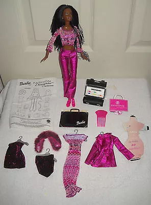 $80.99 • Buy #9418 New No Box Mattel Fashion Designer African American Barbie Doll