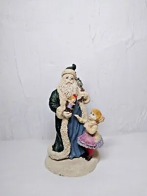 Santa Figurine/Sack Toys With Child - Vintage Christmas! Hand Painted Heavy!  • $9.44