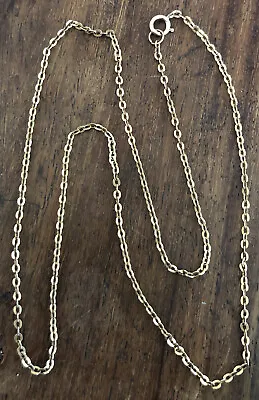 9ct Yellow Gold 18” Cable Chain Necklace 375 9 Carat • £69.99