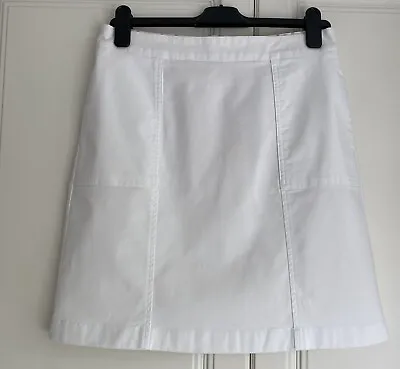 £24.99 • Buy ✨ BODEN Size 10 R BNWT Gorgeous White Helena Chino Skirt NEW ✨