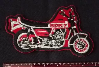 $10.64 • Buy Vintage 60s-70s SUZUKI Silver BIKE Motorcycle Biker Gearhead Large Jacket Patch