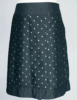 Per Una Grey Skirt 14 Polka Dot Spotted A Line Taffeta Noisy Fun Midi M&S Ladies • £16.99