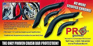 PRO GUARDS CRASH BAR Protectors Harley Indian Victory Motorcycles • $28.99