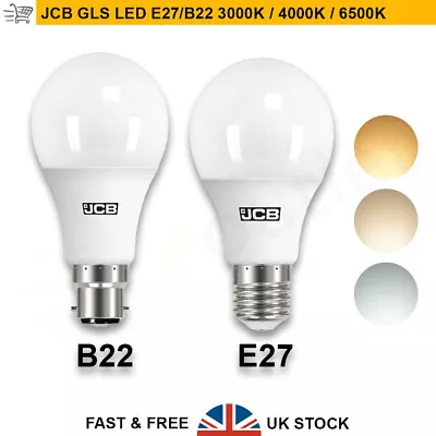 JCB GLS B22 E27 Light Bulbs Daylight 40w 60w 100w LED Globe Bayonet Screw • £11.20