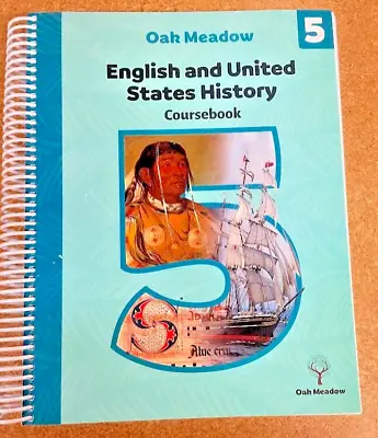 Oak Meadow Grade 5 English And United States Coursebook (2023 Version) • $160