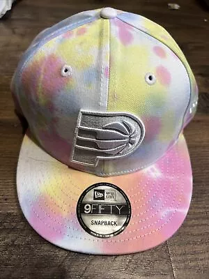 Indiana Pacers Hat New Era 9Fifty Snapback Tie Dye Baseball Cap • $17.50