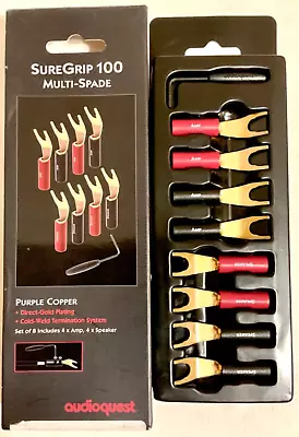 AudioQuest SureGrip 100 Gold Multi-Spade - Set Of 8 - Authorized Dealer • $43.74