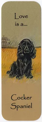 Cocker Spaniel Beautiful Dog Bookmark Same Image Both Sides Great Gift • £2.50