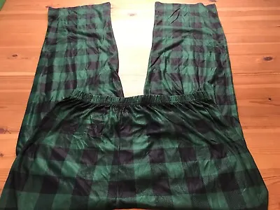 Cuddl Duds Men's Jammies For Your Families Pajama Bottoms Green Plaid XXL  18-20 • $7.34