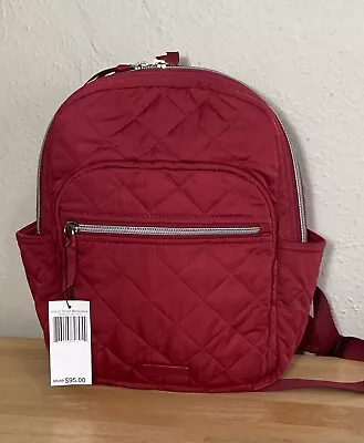 Vera Bradley Small Backpack In Performance Twill Berry Red NWT • $60