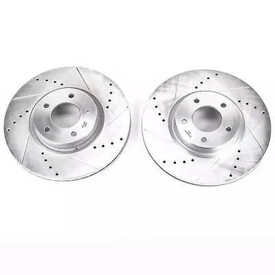 Power Stop JBR1315XPR Drilled & Slotted Front Rotor Set For Mazda 3 MazdaSpeed • $227.10