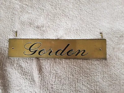 Personalised Metal Name Plate - Gordon • £5.45