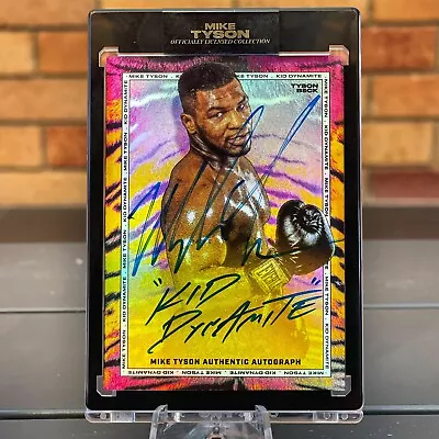 $799.99 • Buy Mike Tyson X Tyson Beck Kid Dynamite Rainbow Foil Autograph Limited To /25