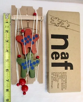 Kurt NAEF Climbing Twins Midget Wood Swiss Toy~Tony Wuest~9908~Klettermannli~NEW • $125