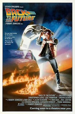 BACK TO THE FUTURE RETRO 80s MOVIE POSTER Classic Greatest Cinema Wall Print A4 • £3.75
