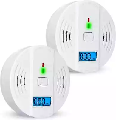 Battery Operated 10 Year Life LED Carbon Monoxide Detector / CO Alarm • £11.99