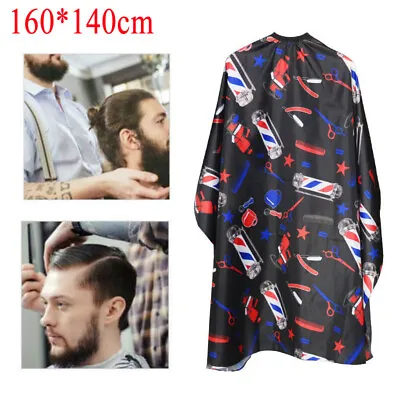 £3.99 • Buy Professional Hair Cutting Cape Salon Barber Hairdressing Gown Shave Apron Unisex