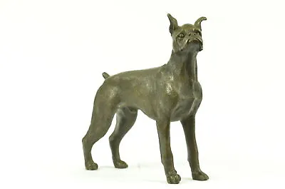 Vintage Austrian Bronze Figurine Of A Boxer Dog Handcrafted By Lost Wax Method • $129.50