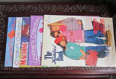 5 Knitting Machine Books  ~ 4 Childrens Patterns And 1 Punchcards Designs • £1