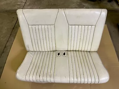 87-93 Ford Mustang Convertible WHITE LEATHER Rear Seats FEATURE Factory GT LX OE • $499.99