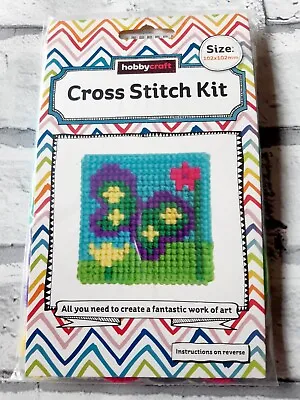 £3.99 • Buy Traditional Cross Stitch Kit For Kids Children 102x102mm Butterfly New