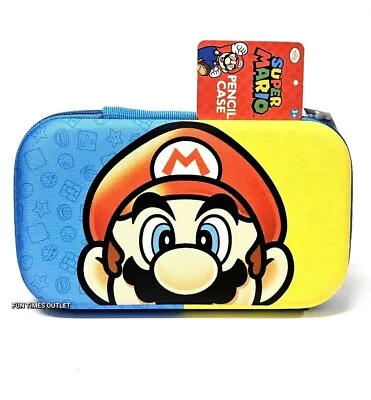 Super Mario Bros School Molded Pencil Box Case Pouch Bag Nintendo Video Gamer  • $12.90