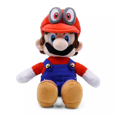 Super Mario Bros Odyssey Mario Plush Doll Figure Stuffed Animal Toy 8 Inch Gift • $13.49