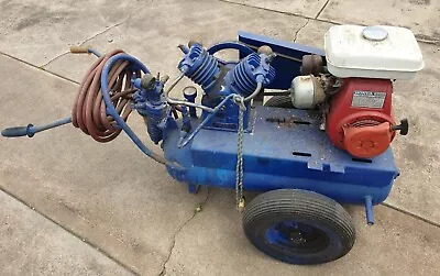 McMillan Vintage Air Compressor   A.2.   9 CFM With 5hp HONDA Motor • $600