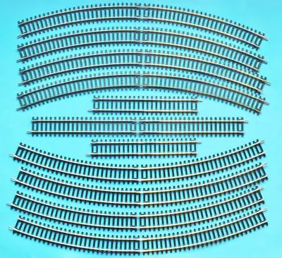 HORNBY TRACK OVAL: R609 X 8 + R600 X2 + R601: STRAIGHTS + 3rd RAD DOUBLE CURVE • £22.99