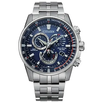 Citizen Eco-Drive Men's A-T Atomic Time Perpetual Calendar 43mm Watch CB5880-54L • $227.99