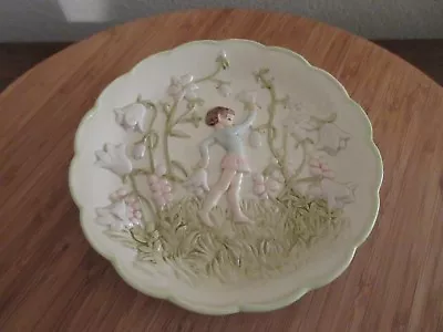 Andrea By Sadek Fairy Plate Floral Design Ceramic Wall Hanging Plate J. Willfred • $17.99