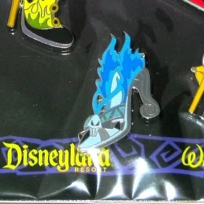 New ONE (1) Disney Pin ✿ Evil Villain Shoe Hades Hercules High Heel Flaming Blue • $15.95