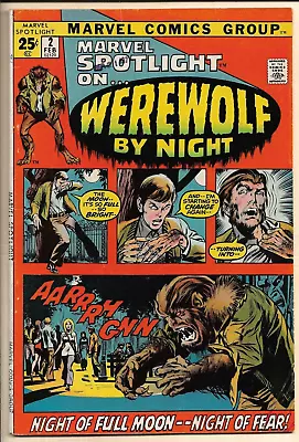 Marvel Spotlight #2 F/VF AM Color Touch (1972) 1st Werewolf By Night Darkhold! • £165.67