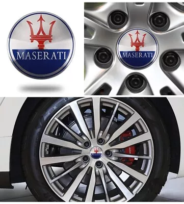 4 PCS Maserati Wheel Center Cap Hubcap 60mm Rim Center Hubcap Maserati Cover • $18.88